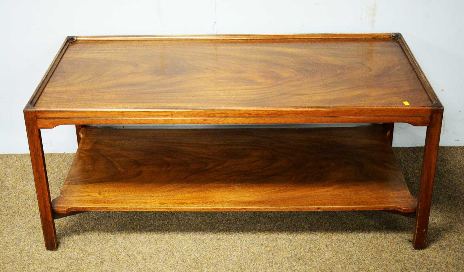 A 20th Century mahogany coffee table