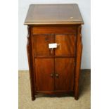 An early 20th Century mahogany pot cupboard