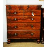 A Victorian mahogany chest of drawers