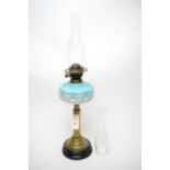 Victorian brass oil lamp.