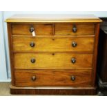 A Victorian mahogany chest of drawers