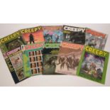 Creepy Magazine by warren, and Creepy Yearbook 1970.