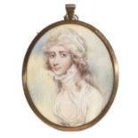 Manner of Richard Cosway - Portrait miniature