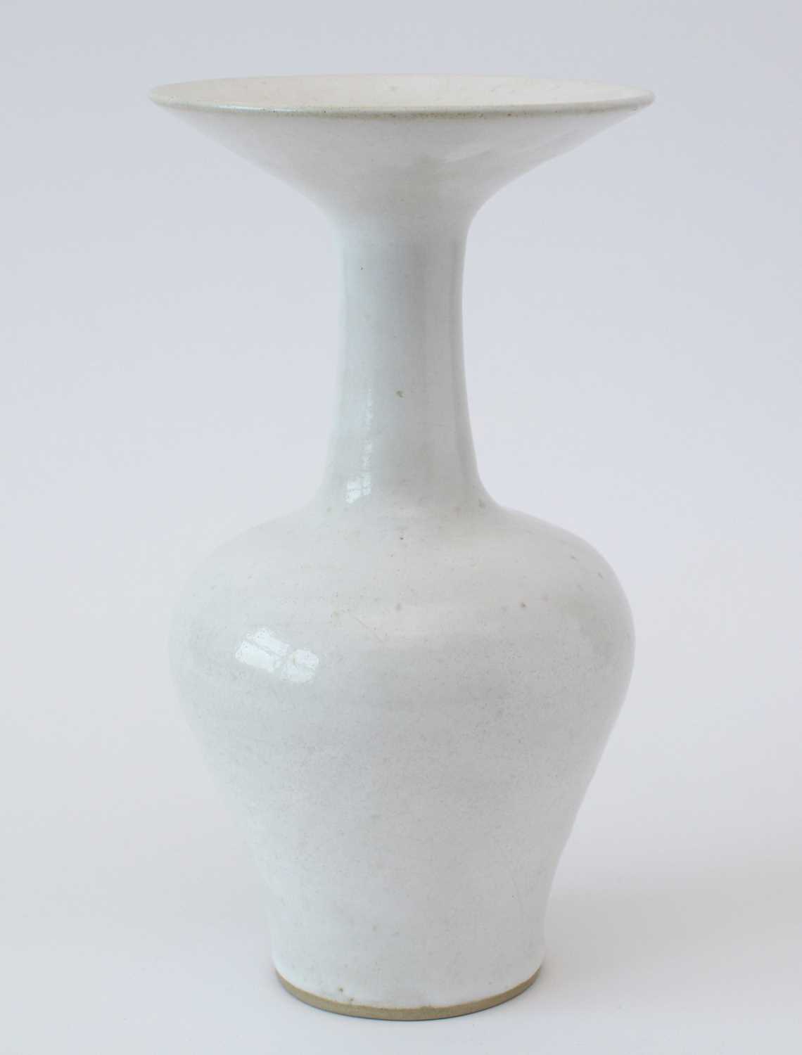 Lucie Rie large trumpet shaped vase