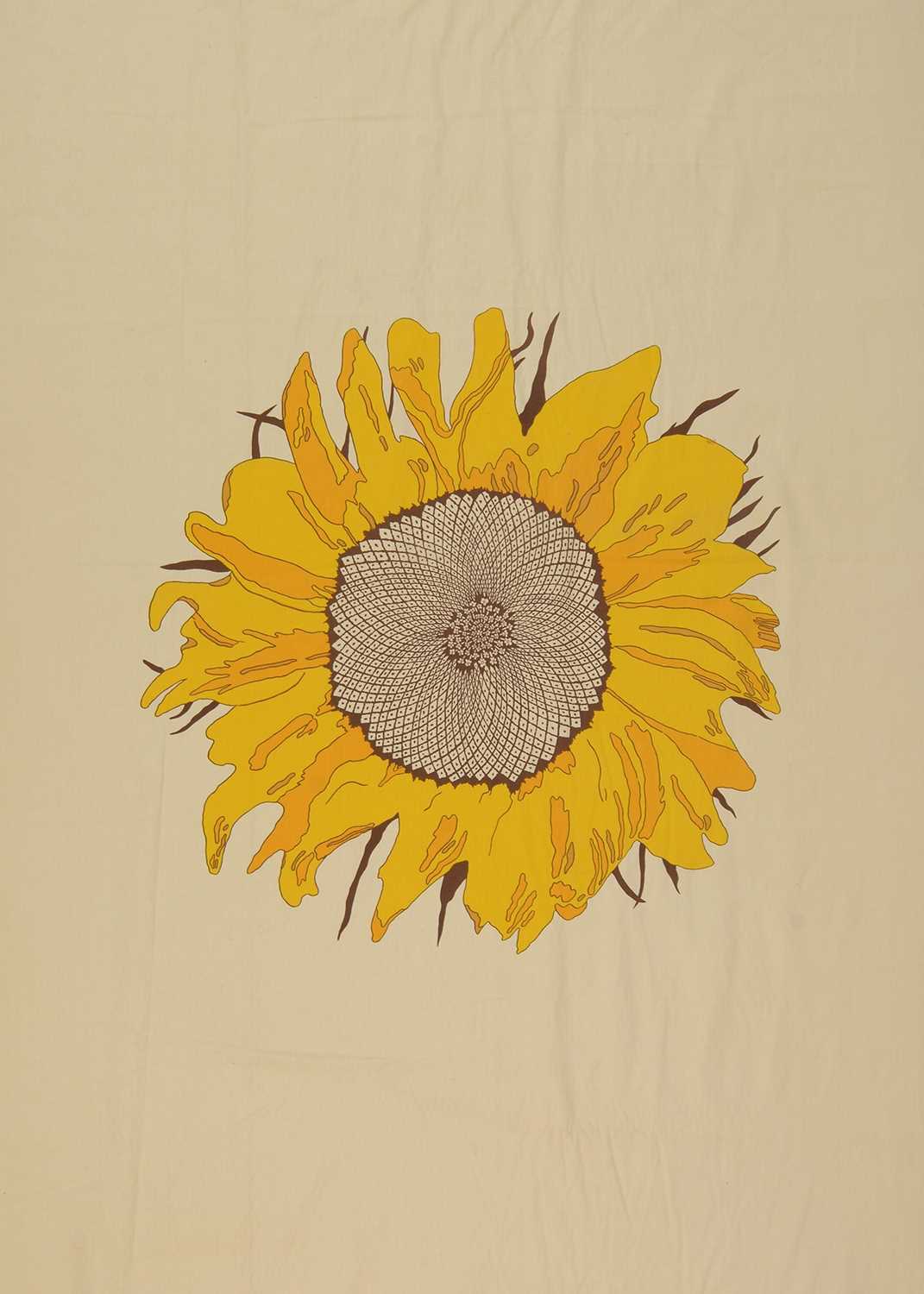 Sunflower printed fabric