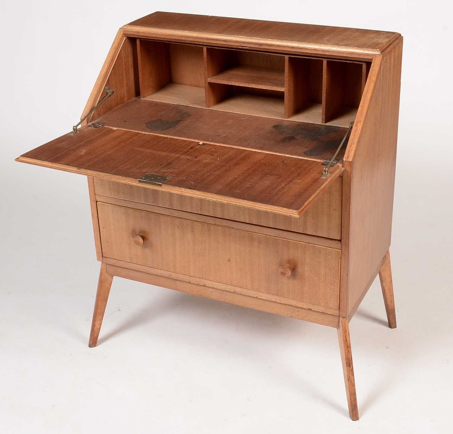 A mid 20th Century utility-style bureau - Image 2 of 2