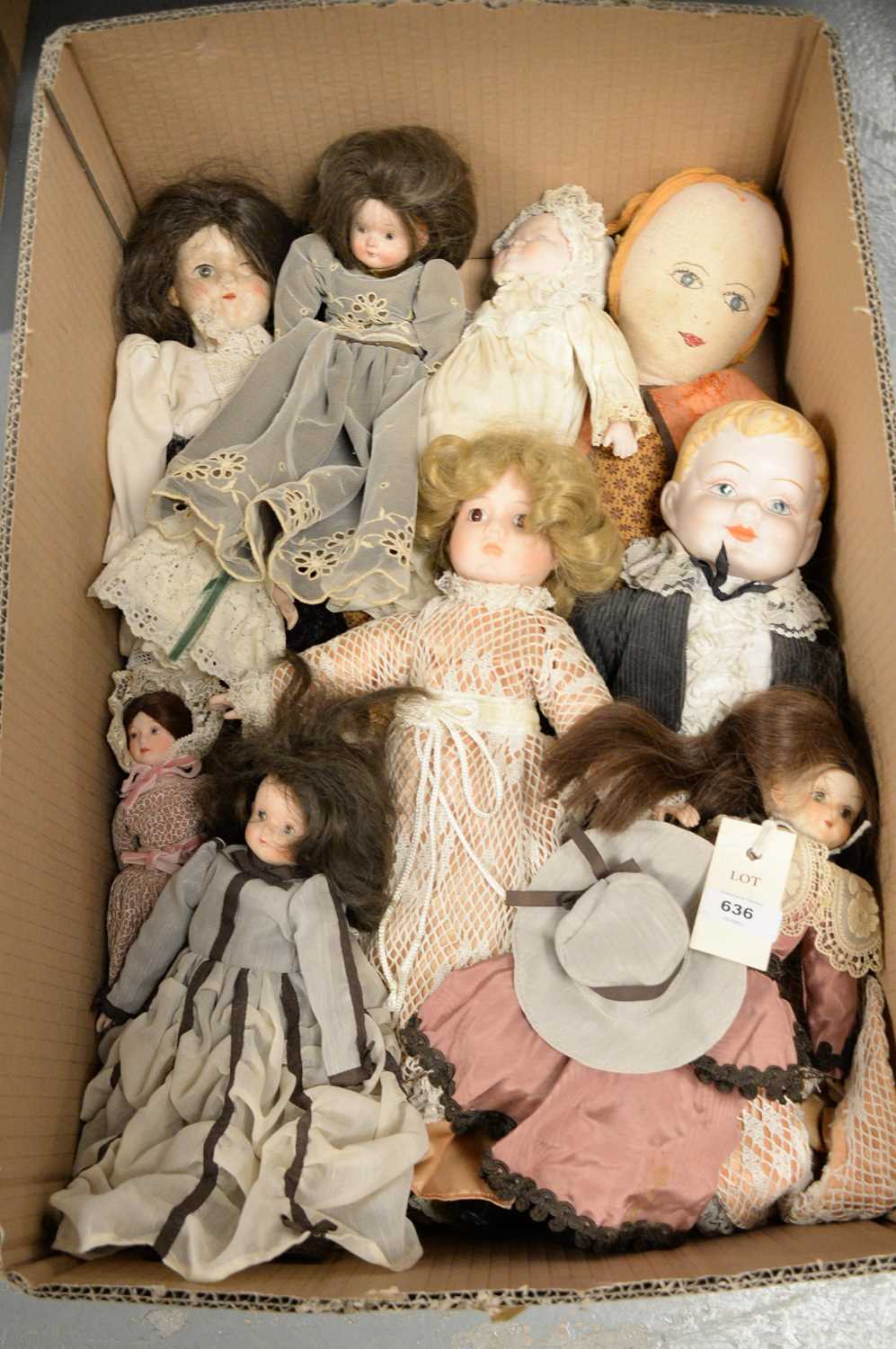 A collection of 20th century porcelain and other dolls