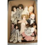 A collection of 20th century porcelain and other dolls