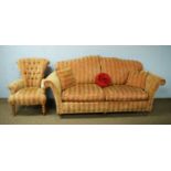 20th Century Duresta sofa and matching armchair