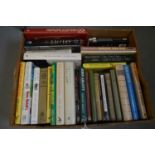 Selection of hardback books relating to cricket