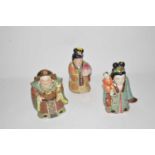 Three Japanese figures