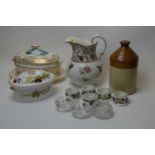 Selection of ceramics including Portmeirion and Royal Worcester
