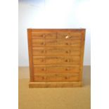 Early 19th C mahogany chest of drawers.