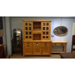 20th Century oak dresser and side table.