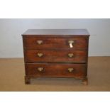 19th C mahogany chest of drawers.