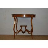 Edwardian rosewood occasional table.