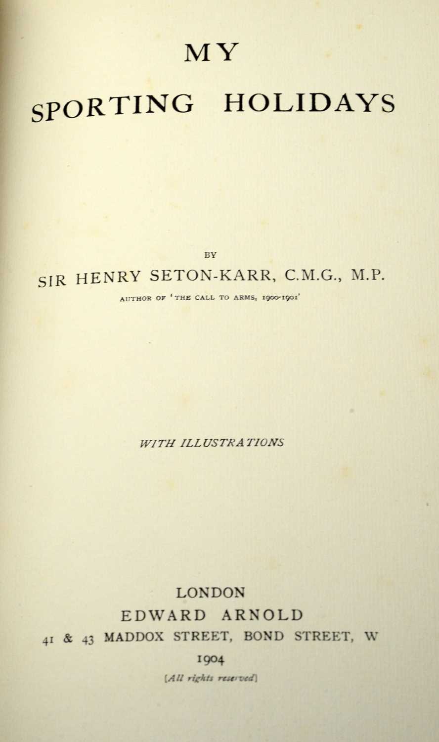 Gathorn-Hardy (The Hon. A.E.) Autumns in Argyle-shire with Rod & Gun, and books on country sports - Image 2 of 4