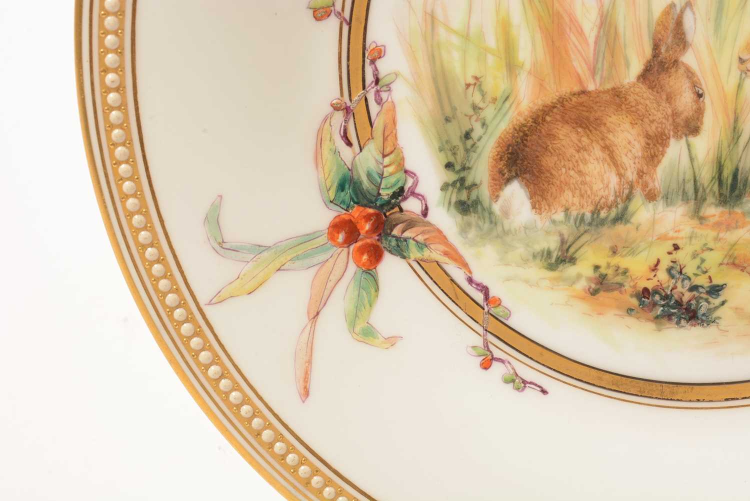 Two Royal Worcester dessert plates - Image 10 of 16