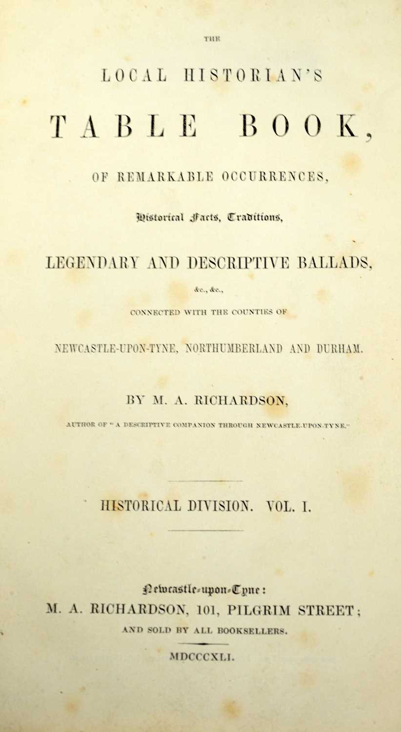 Richardson (M.A.), The Local Historian's Table Book, - Image 2 of 3