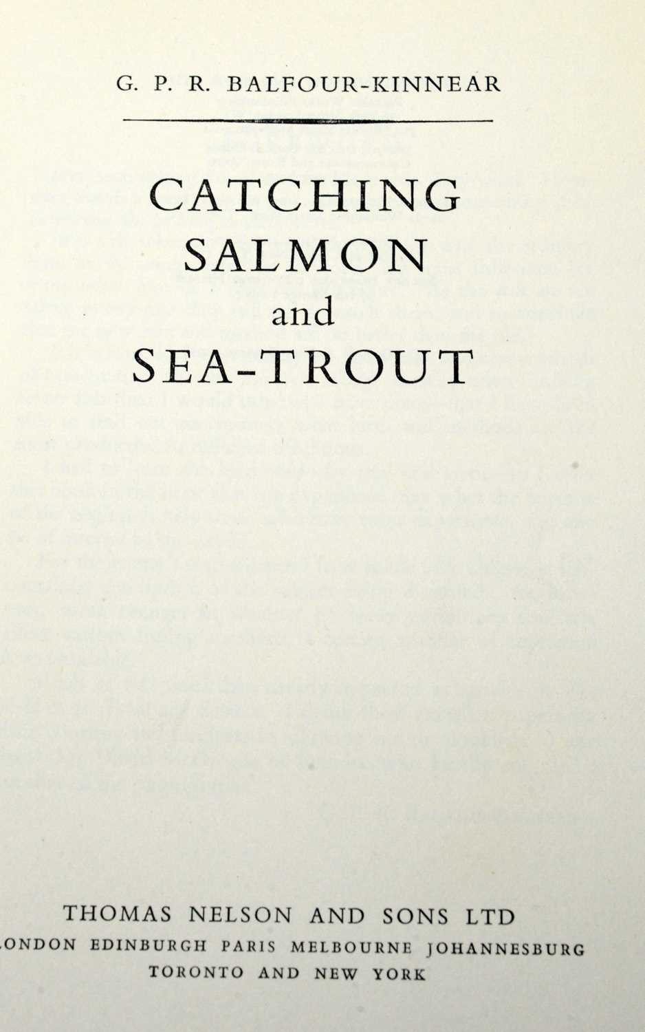 Balfour-Kinnear (G.P.R.) Catching Salmon and Sea-trout, and books on angling - Image 2 of 5