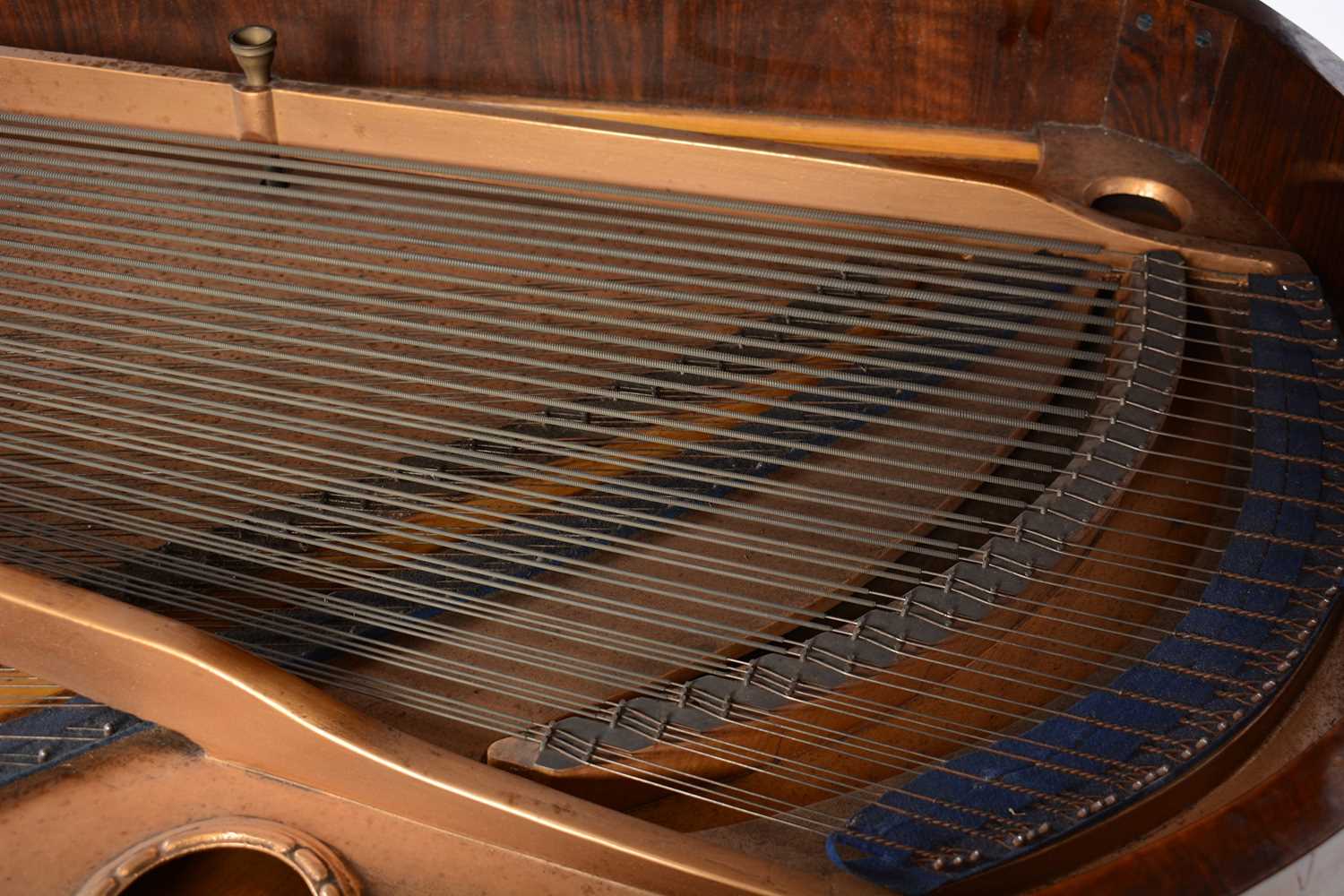 Kaim & Sohn of Stuttgart - A burr walnut baby grand piano - Image 3 of 10