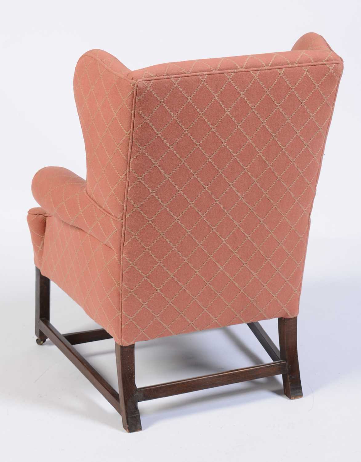 Early 20th Century wing back armchair, in the Georgian style - Image 2 of 2