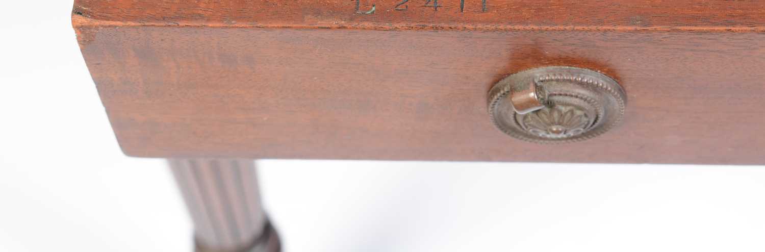 William IV mahogany writing desk stamped Gillow - Image 9 of 11