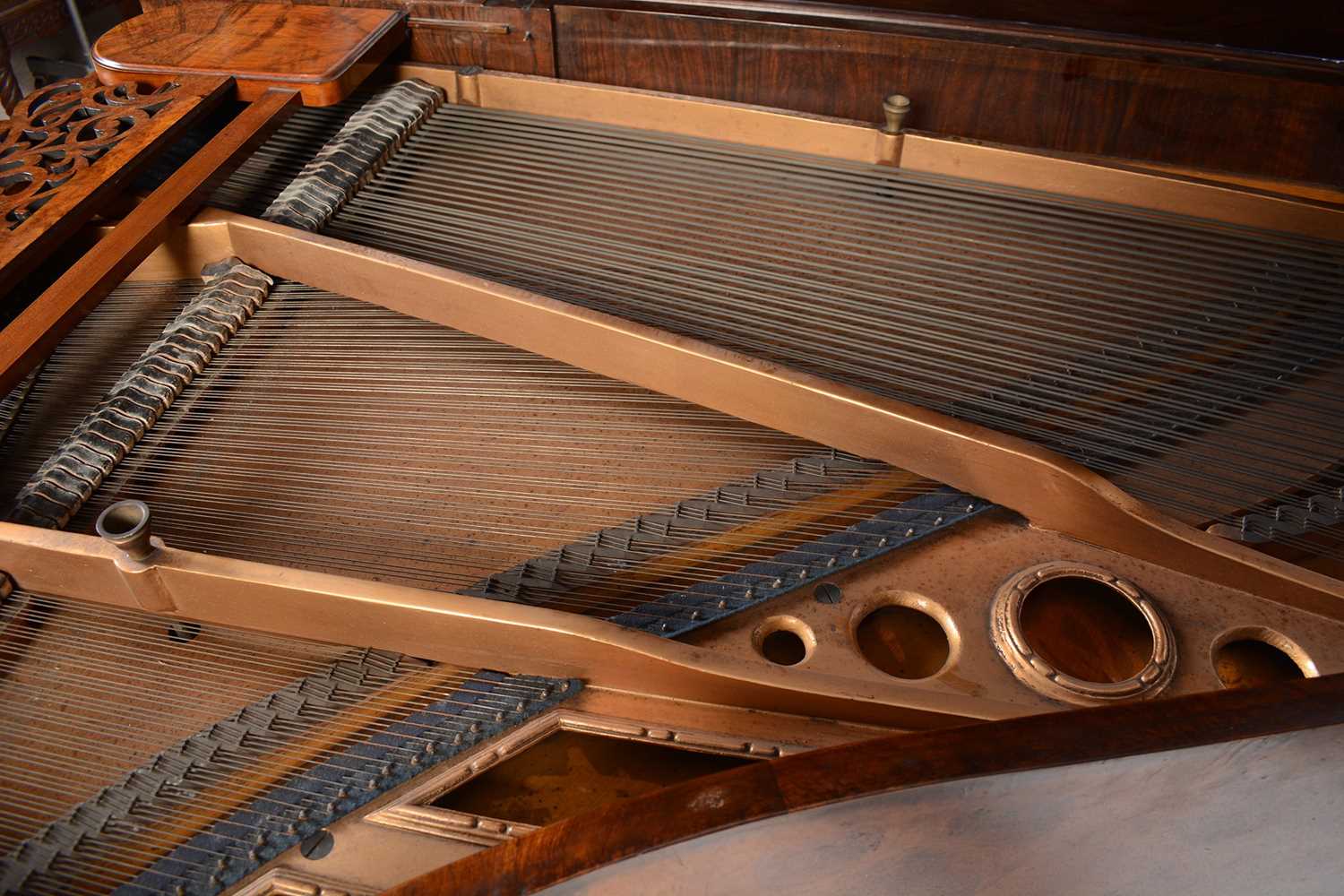 Kaim & Sohn of Stuttgart - A burr walnut baby grand piano - Image 2 of 10