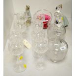 Selection of ceramics and glass ware