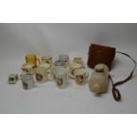 Pair of Kershaw binoculars and ceramic items