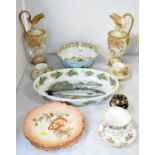 Selection of Carlton ware, Limoges and other ceramics