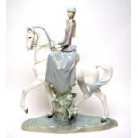 A Lladro equestrian figure group