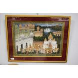 20th century Indian School painting of Procession from the palace