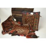 A selection of Middle Eastern saddlebags and similar pillows