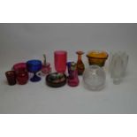 Selection of glass ware
