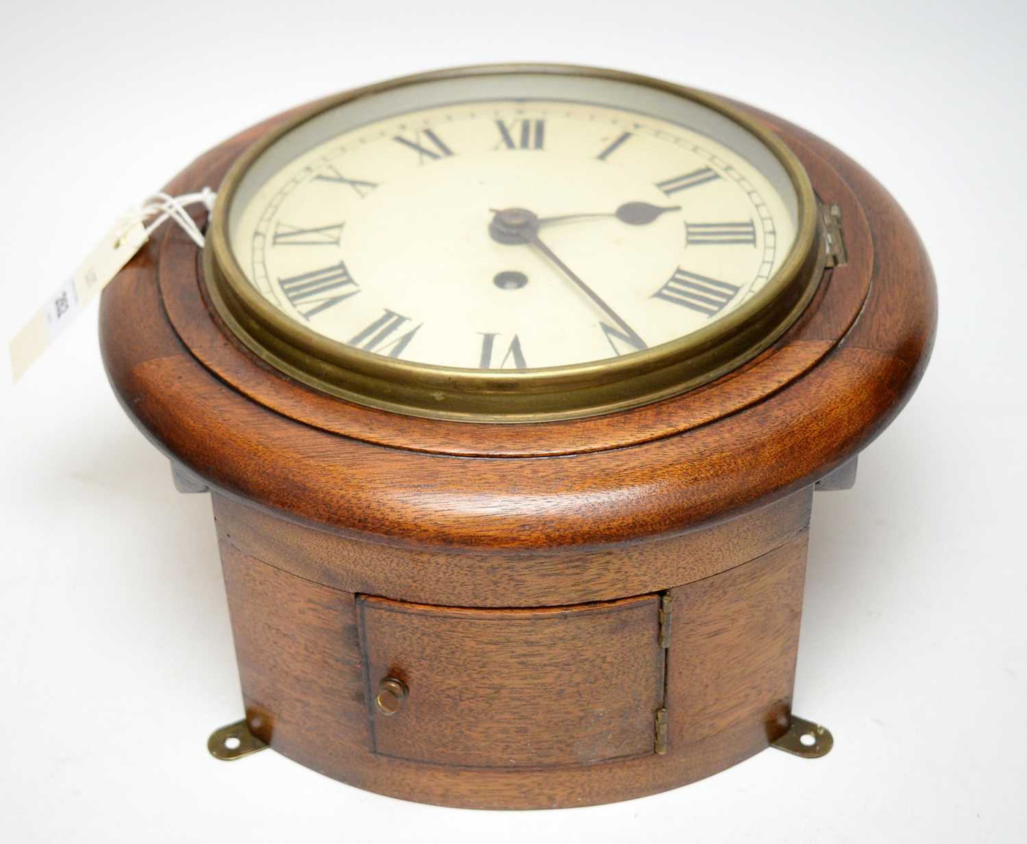 A mahogany cased single fusee wall clock - Bild 2 aus 2