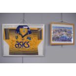 Signed Parramatta Eels Year 2000 Home Shirt and a team photograph