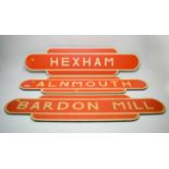 Selection of railway signs