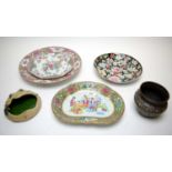 A selection of Chinese ceramics and other items