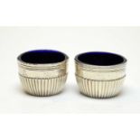 A pair of Victorian silver salts.