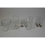Selection of crystal and glass ware