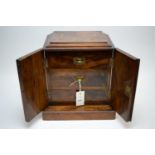 Walnut miniature cabinet