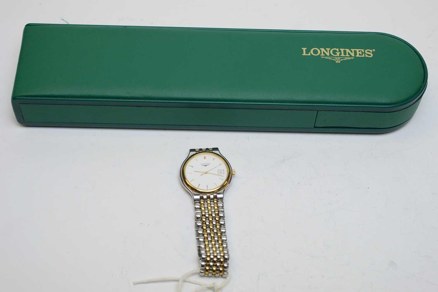 A lady's Longines Les Grandes Classique stainless steel wristwatch.