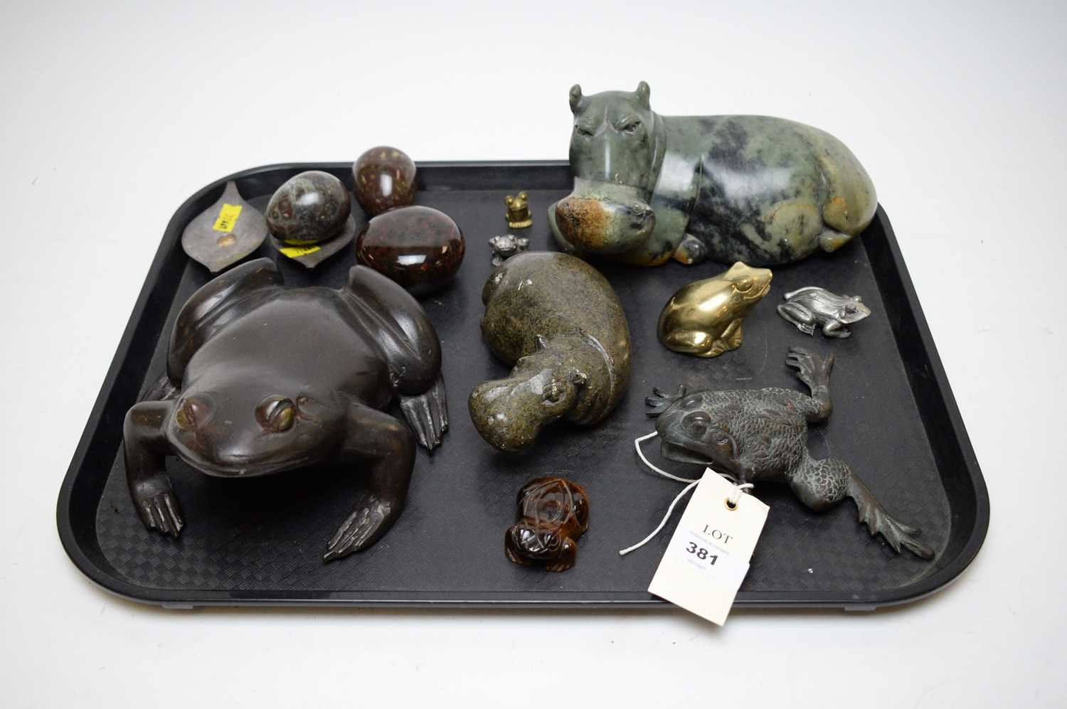 Selection of animal figures and other items