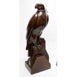 German carved wood eagle sculpture