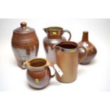 Selection of stoneware jugs and bottles