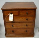 A Victorian apprentice piece miniature chest of drawers