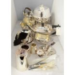 Selection of silver and plated ware