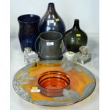 Selection of glass ware including Selkirk