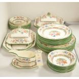 Copeland 'Chinese Rose' pattern dinner service